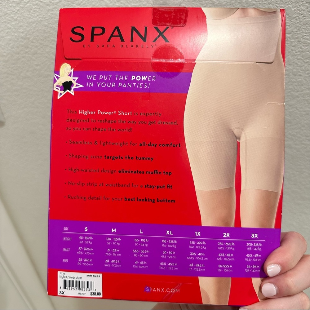 Spanx higher power short size 3XL nude NIB - Picture 4 of 4